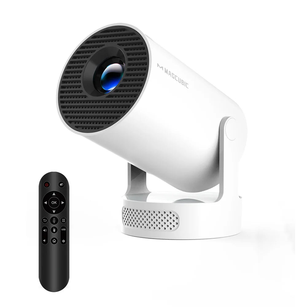 Magcubic Projector Android 14 8K 1280*720P HY300 Pro + Dual Wifi 290ANSI 180°flexible BT5.0 Cinema Outdoor Portable Projector